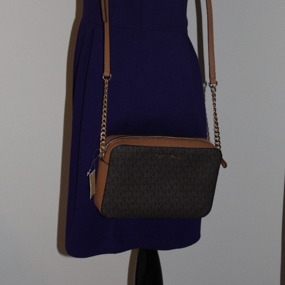 Michael Kors brown east west crossbody jet set - Picture 6 of 8